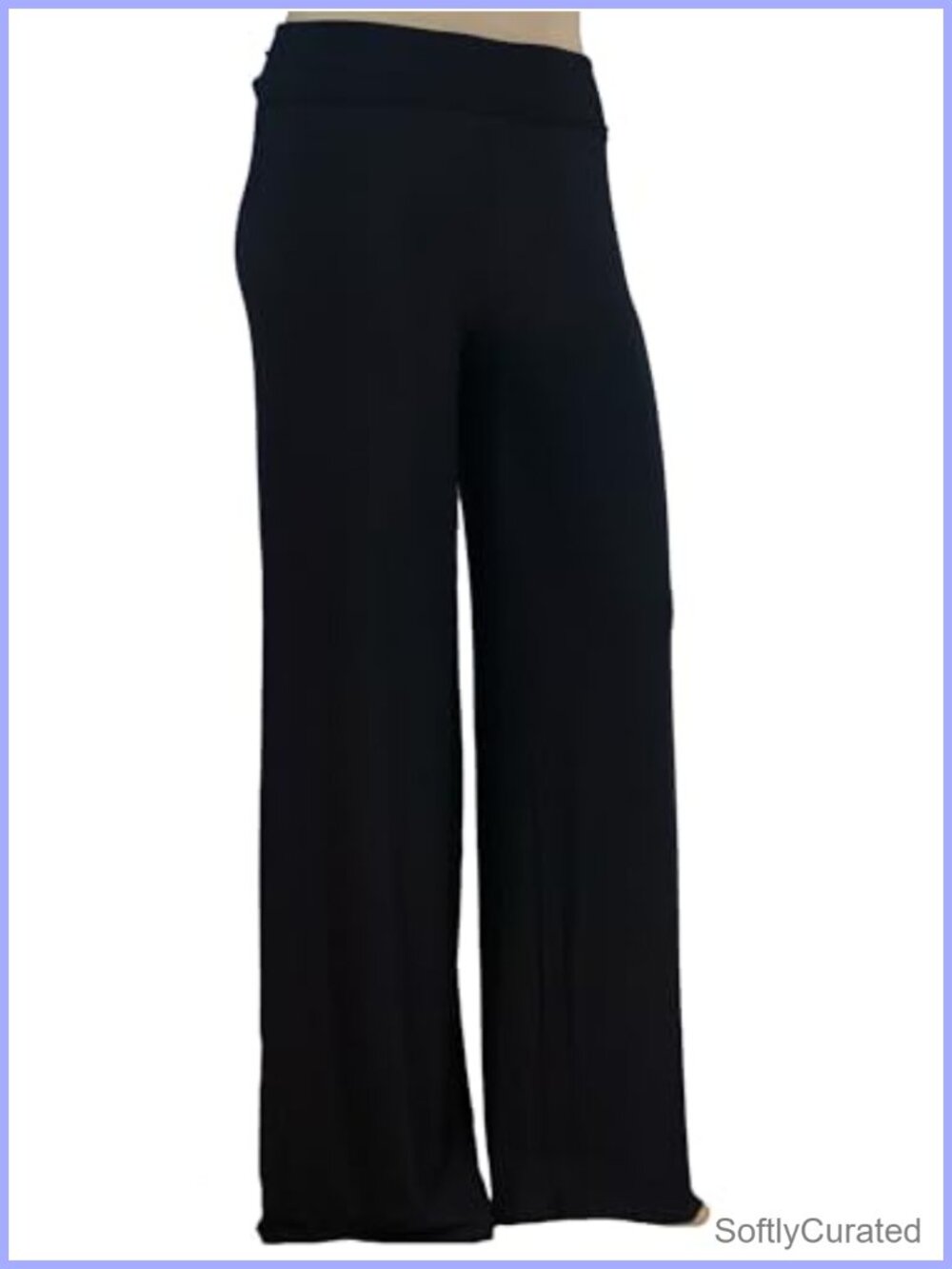 Plus Size Wide Leg Pull On Dress Palazzo Pants Modal Comfort